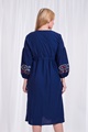 3/4 Sleeve Embroidery Dress