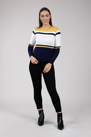 Stripe Panel Jumper