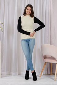 High Neck Knit pullover