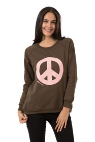 Peace Sign Sweat Top