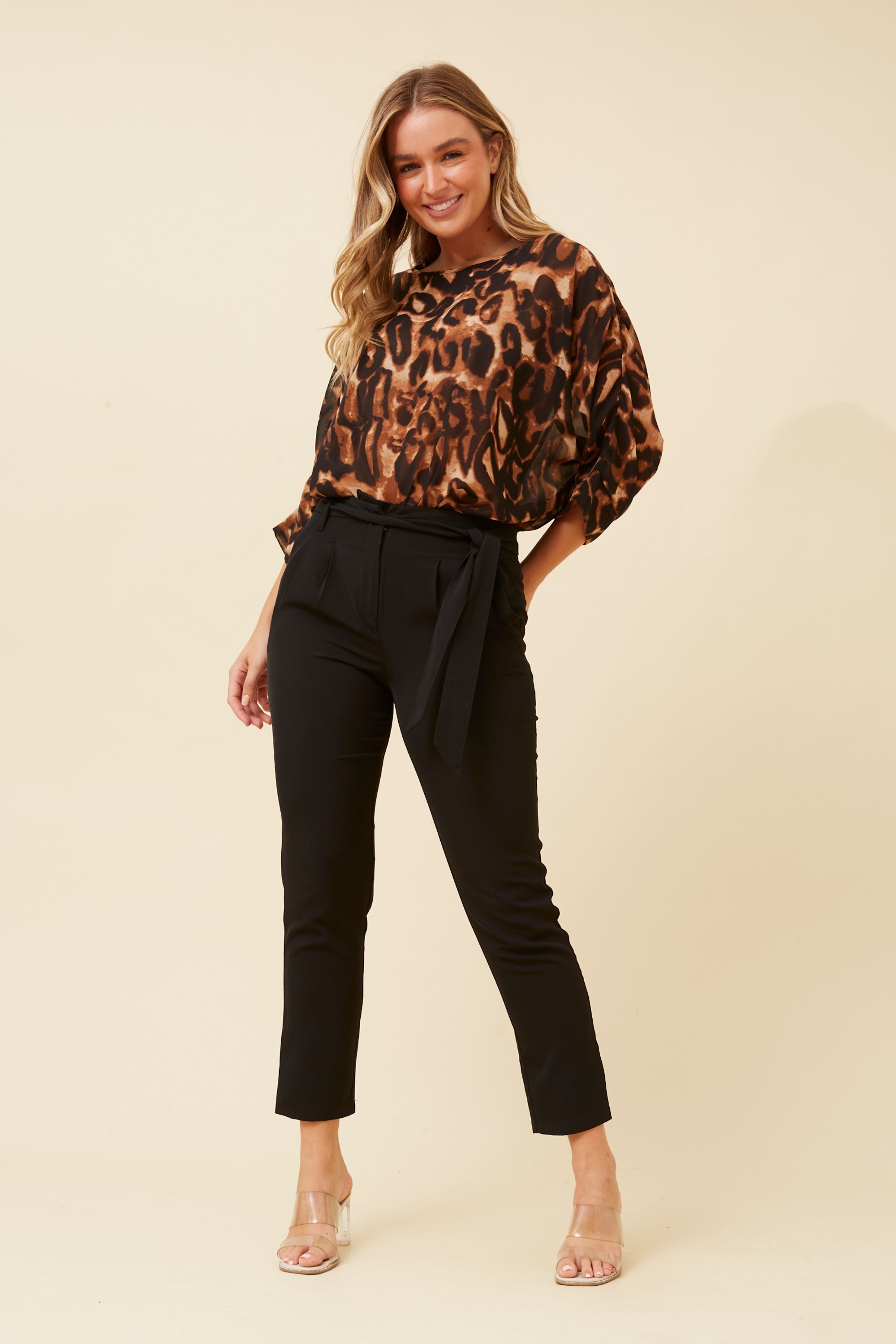 ABBY ANIMAL PRINT TOP