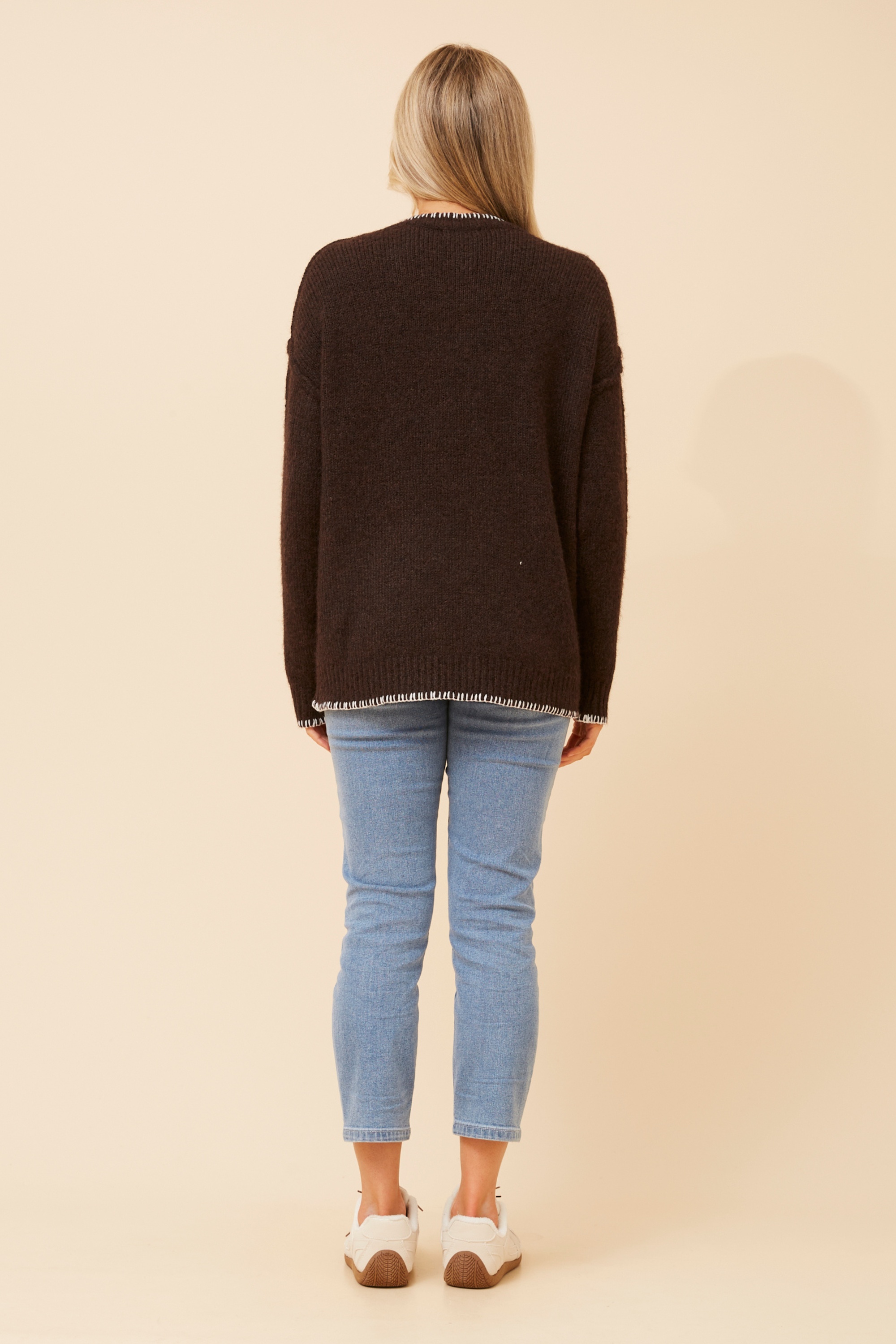 ABILENE WOOL BLEND KNIT PULLOVER