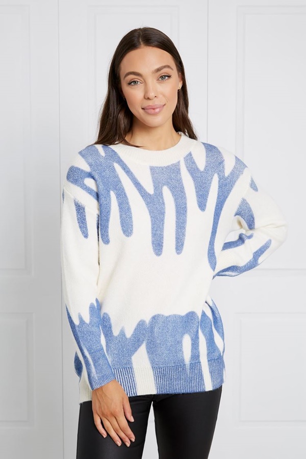 ABSTRACT KNIT JUMPER