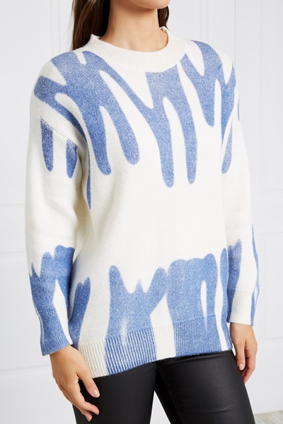 abstract knit jumper