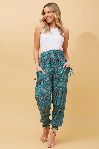 LASCANA PALAZZO - Broek - schwarz/zwart LASCANA PALAZZO - Broek - schwarz/zwart
