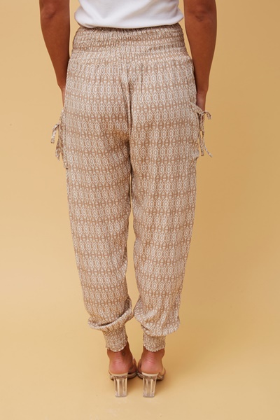 ABSTRACT PRINT BOHO HAREM PANTS