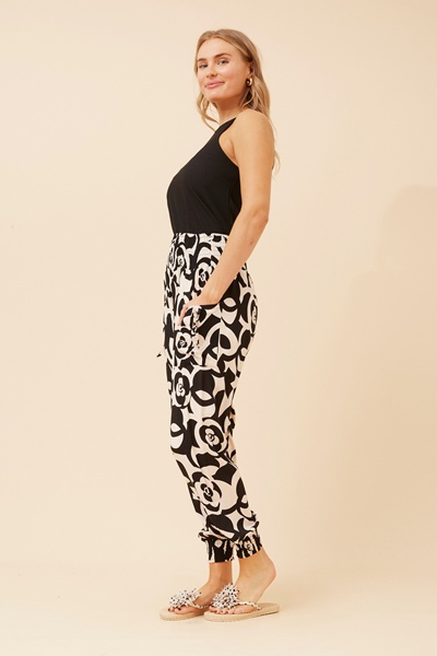 ABSTRACT PRINT HAREM PANTS