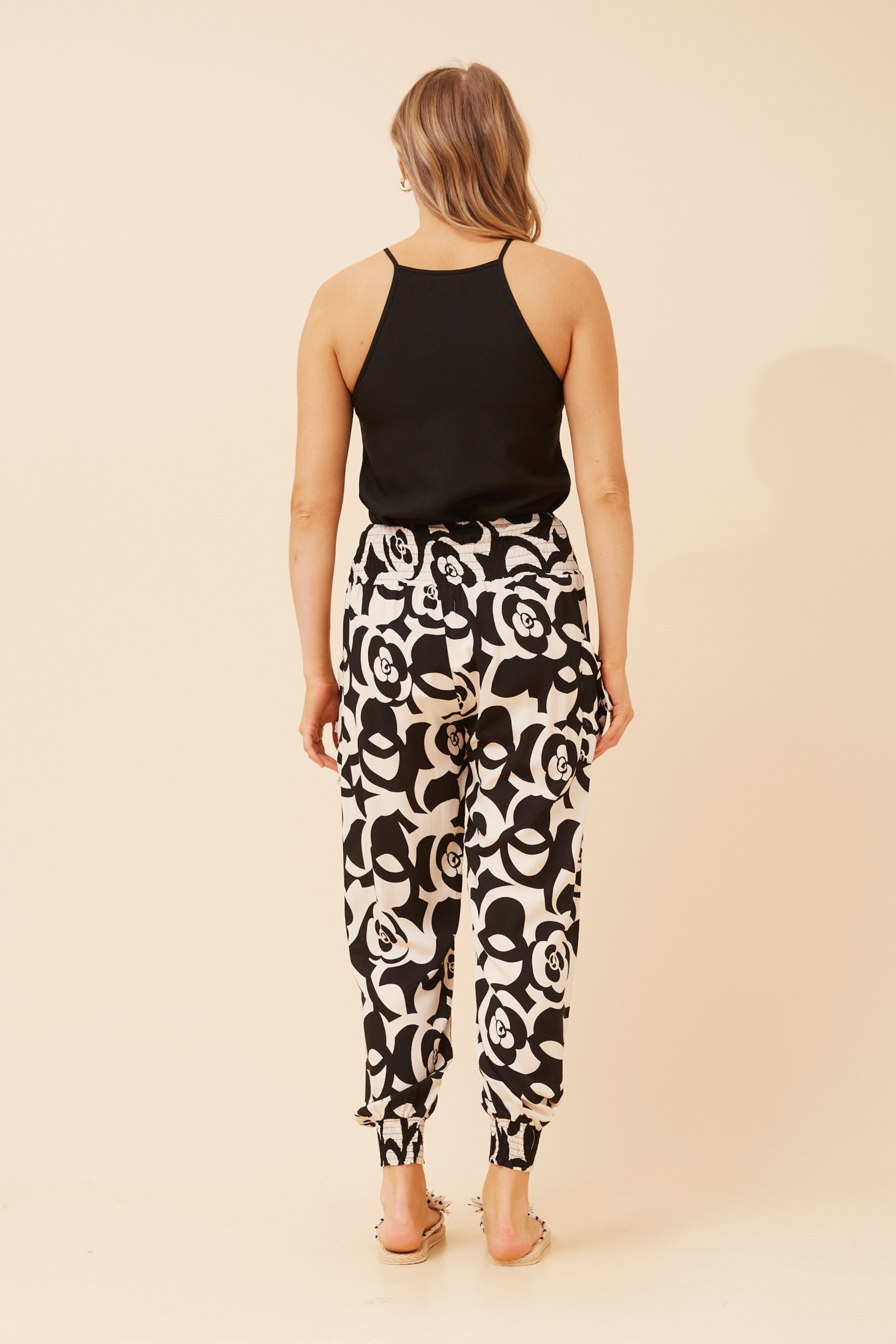 ABSTRACT PRINT HAREM PANTS