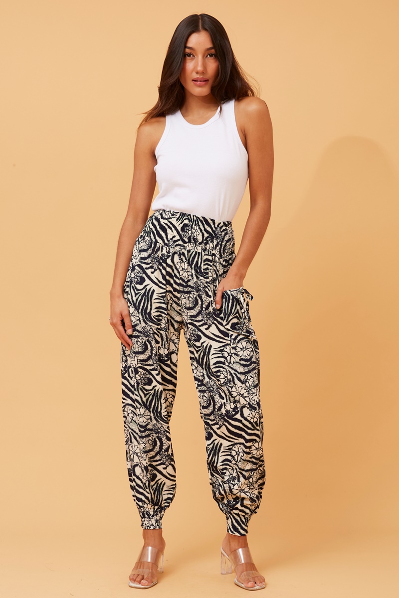 Abstract print boho harem pants, Buy Online