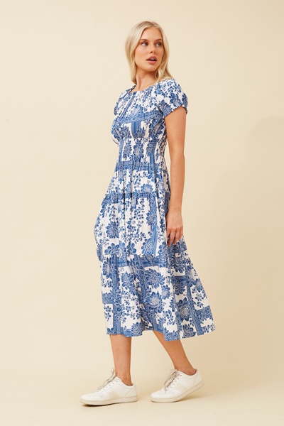 ADALIA OFF SHOULDER MIDI DRESS
