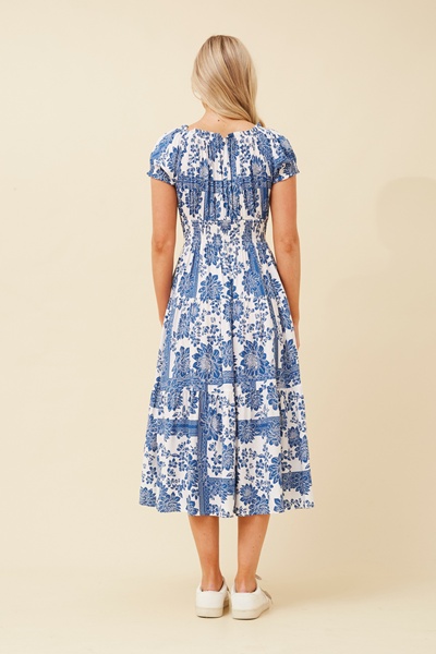 ADALIA OFF SHOULDER MIDI DRESS