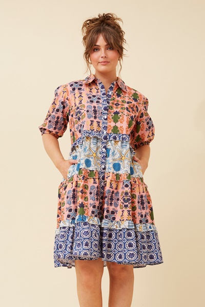 ADIRA FLORAL SHIRT DRESS