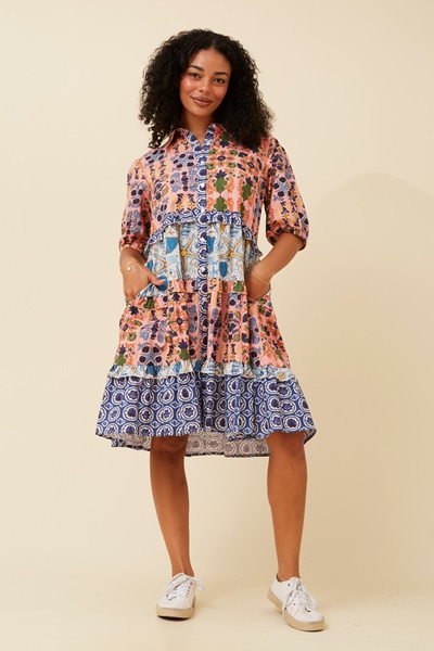 ADIRA FLORAL SHIRT DRESS