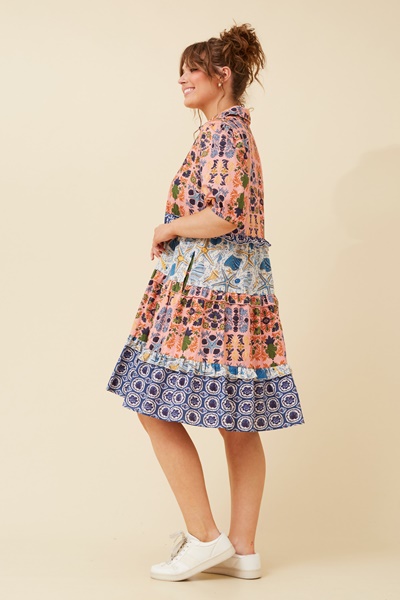 ADIRA FLORAL SHIRT DRESS