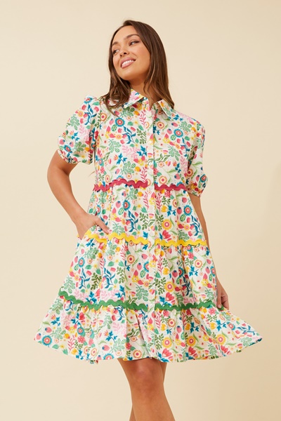 ADIRA FLORAL SHORT DRESS