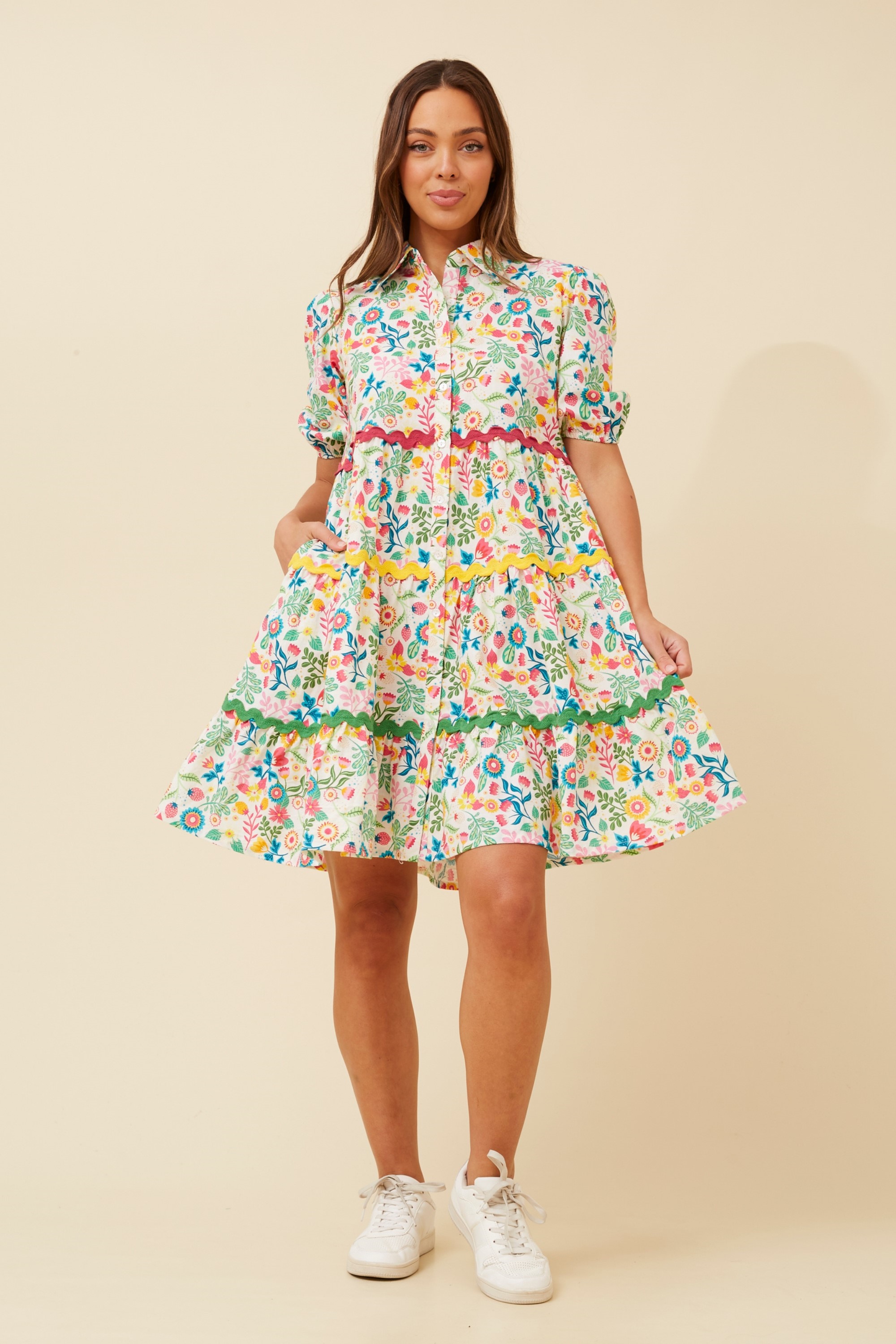 ADIRA FLORAL SHORT DRESS