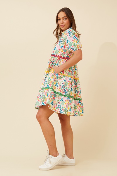 ADIRA FLORAL SHORT DRESS