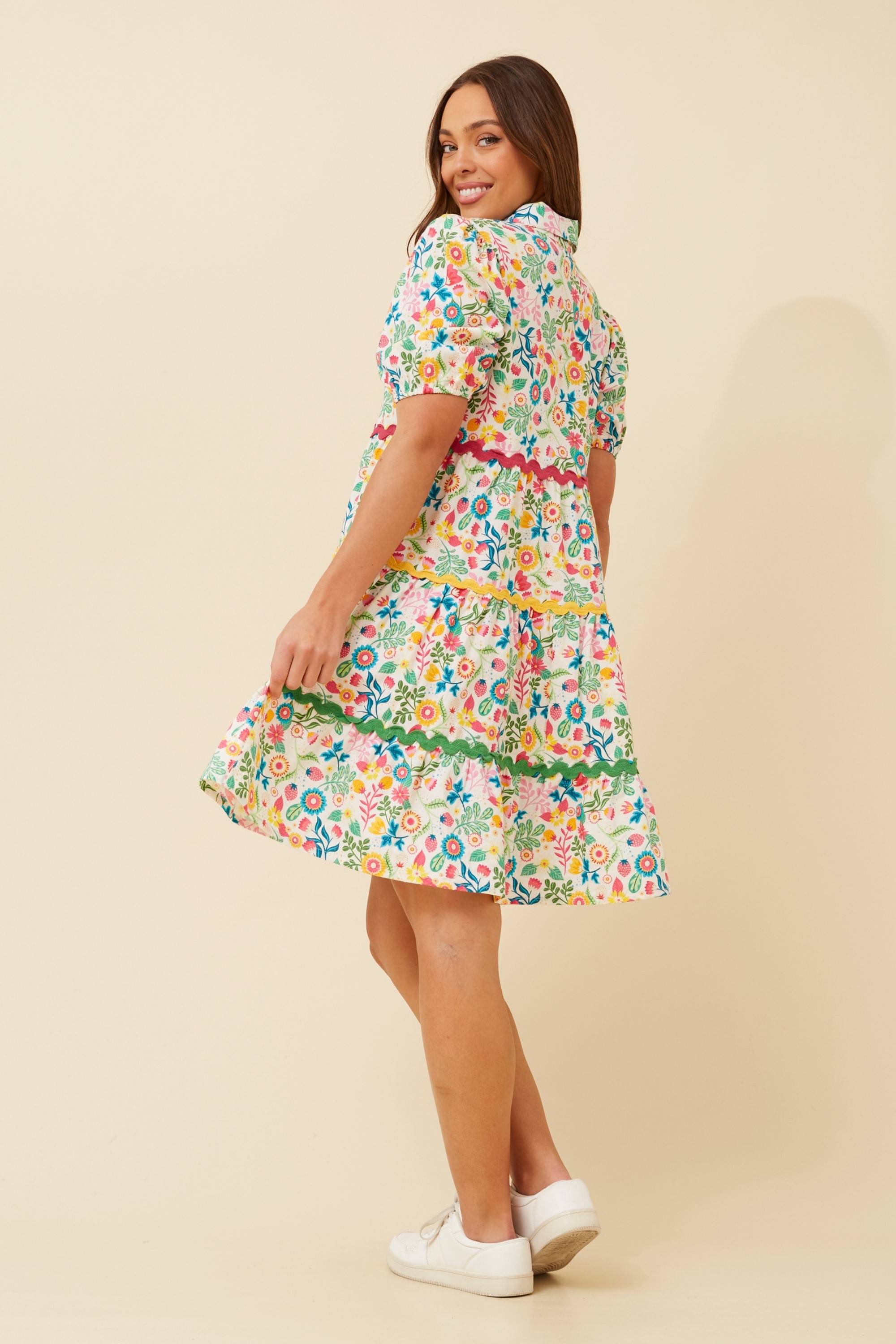 ADIRA FLORAL SHORT DRESS