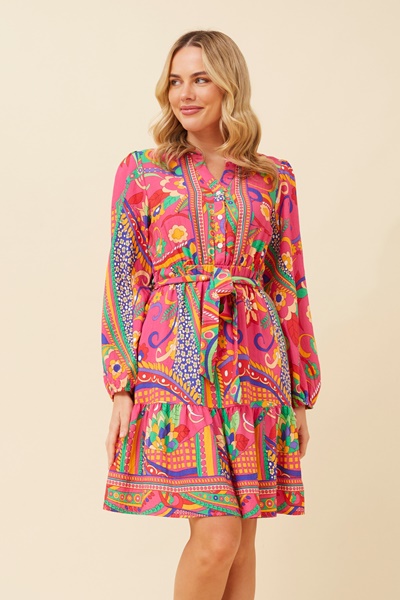 ADRINI PRINTED SHORT DRESS