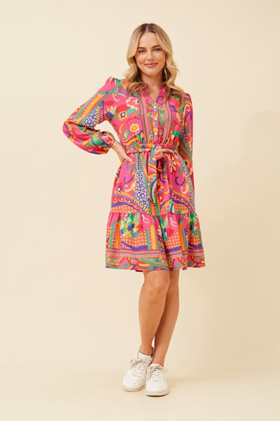 ADRINI PRINTED SHORT DRESS