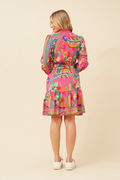 ADRINI PRINTED SHORT DRESS