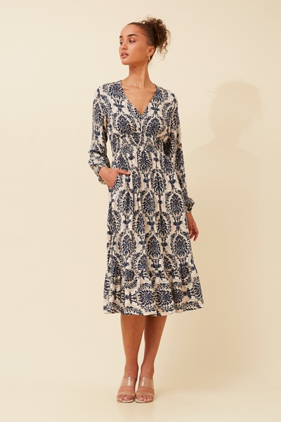 ADVIKA BOHO MIDI DRESS