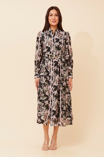 AGATHA FLORAL SHIRT DRESS