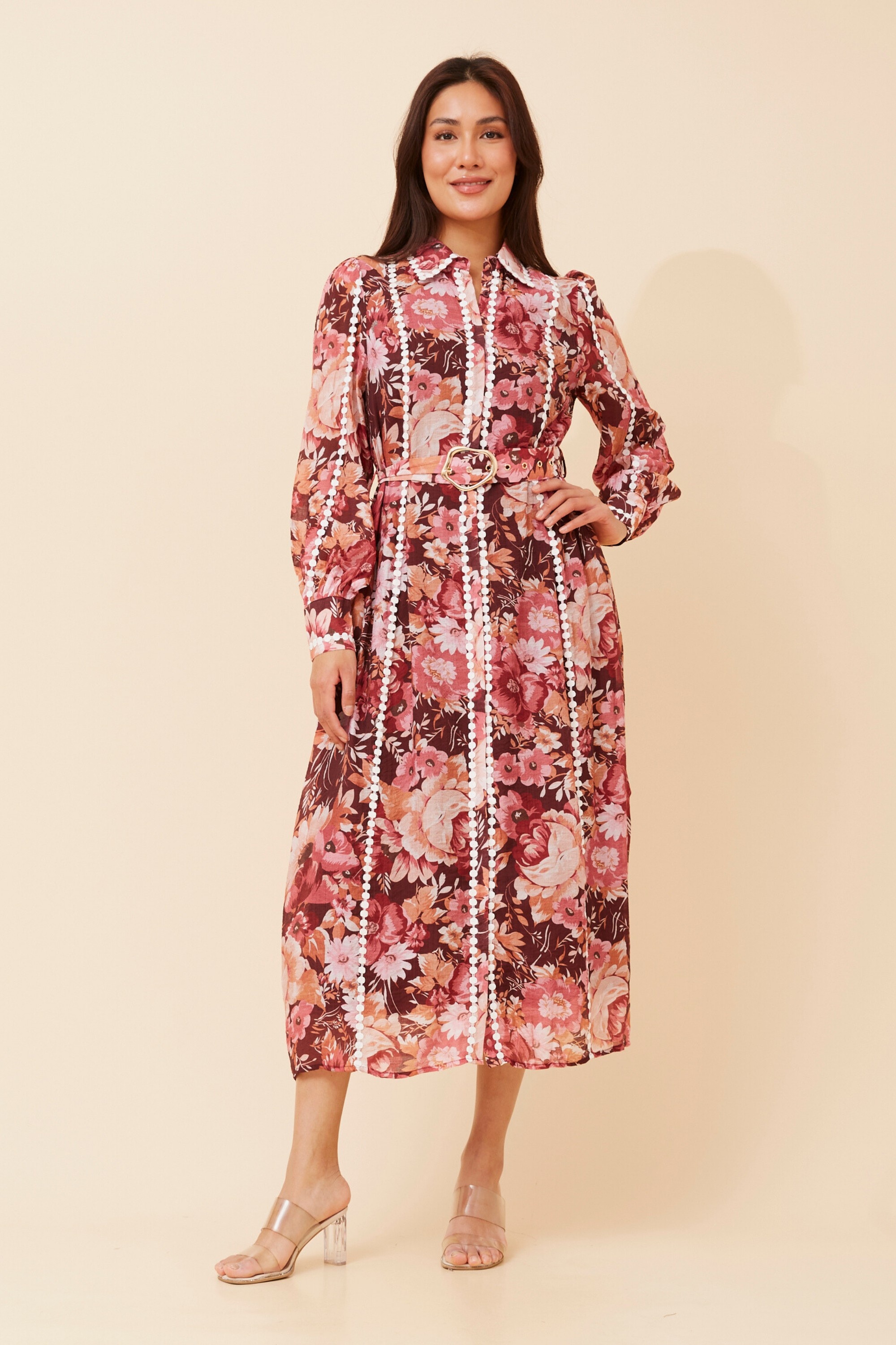 AGATHA FLORAL SHIRT DRESS