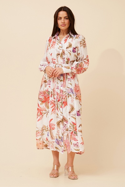 AGATHA FLORAL SHIRT DRESS