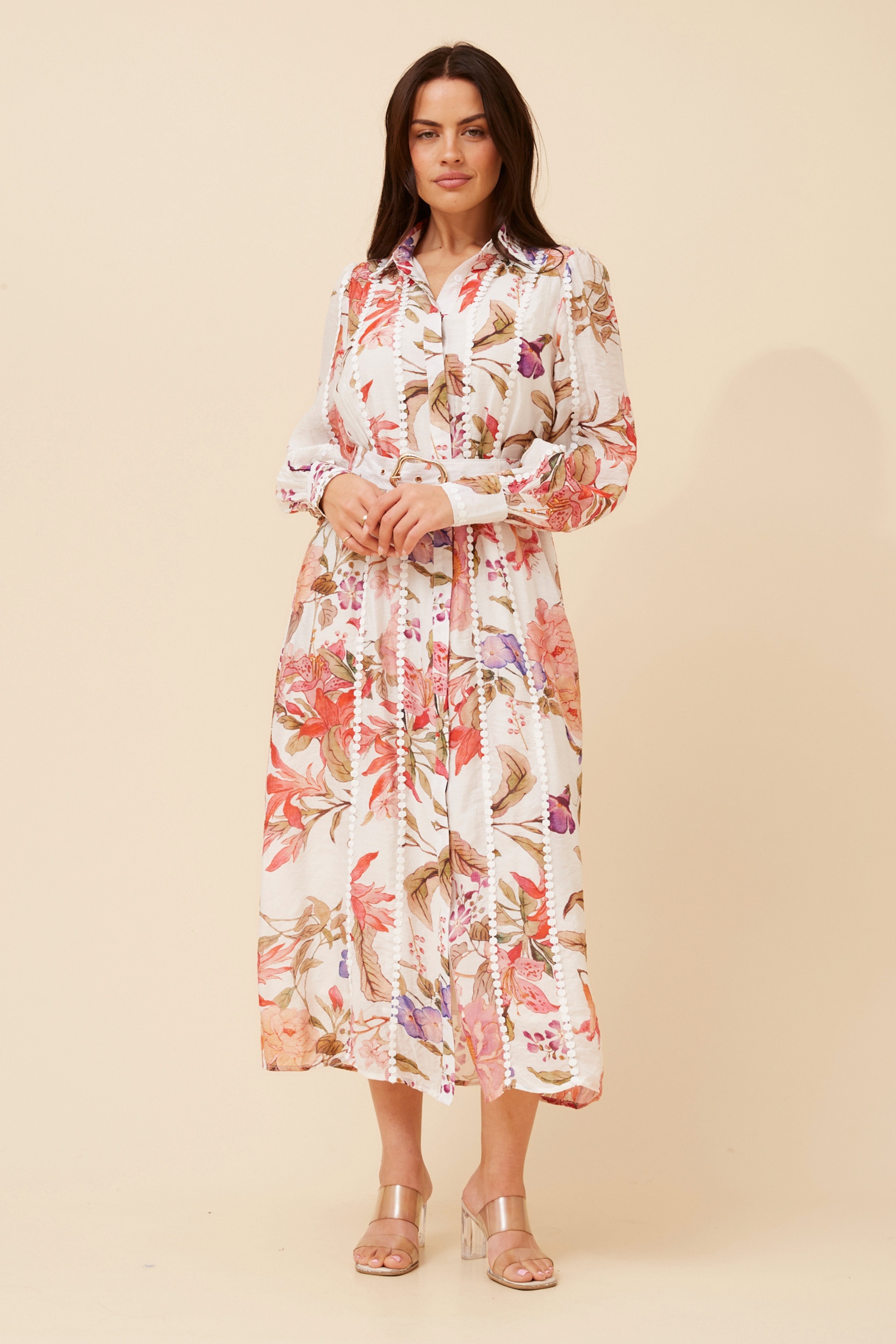 AGATHA FLORAL SHIRT DRESS