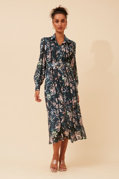AGATHA FLORAL SHIRT DRESS
