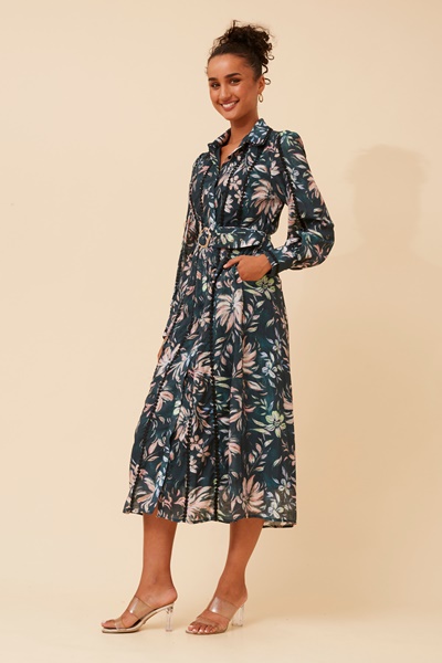 AGATHA FLORAL SHIRT DRESS