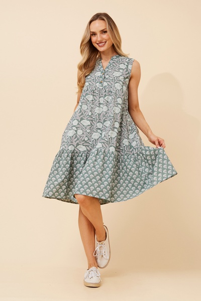 AILEEN FLORAL MIDI DRESS