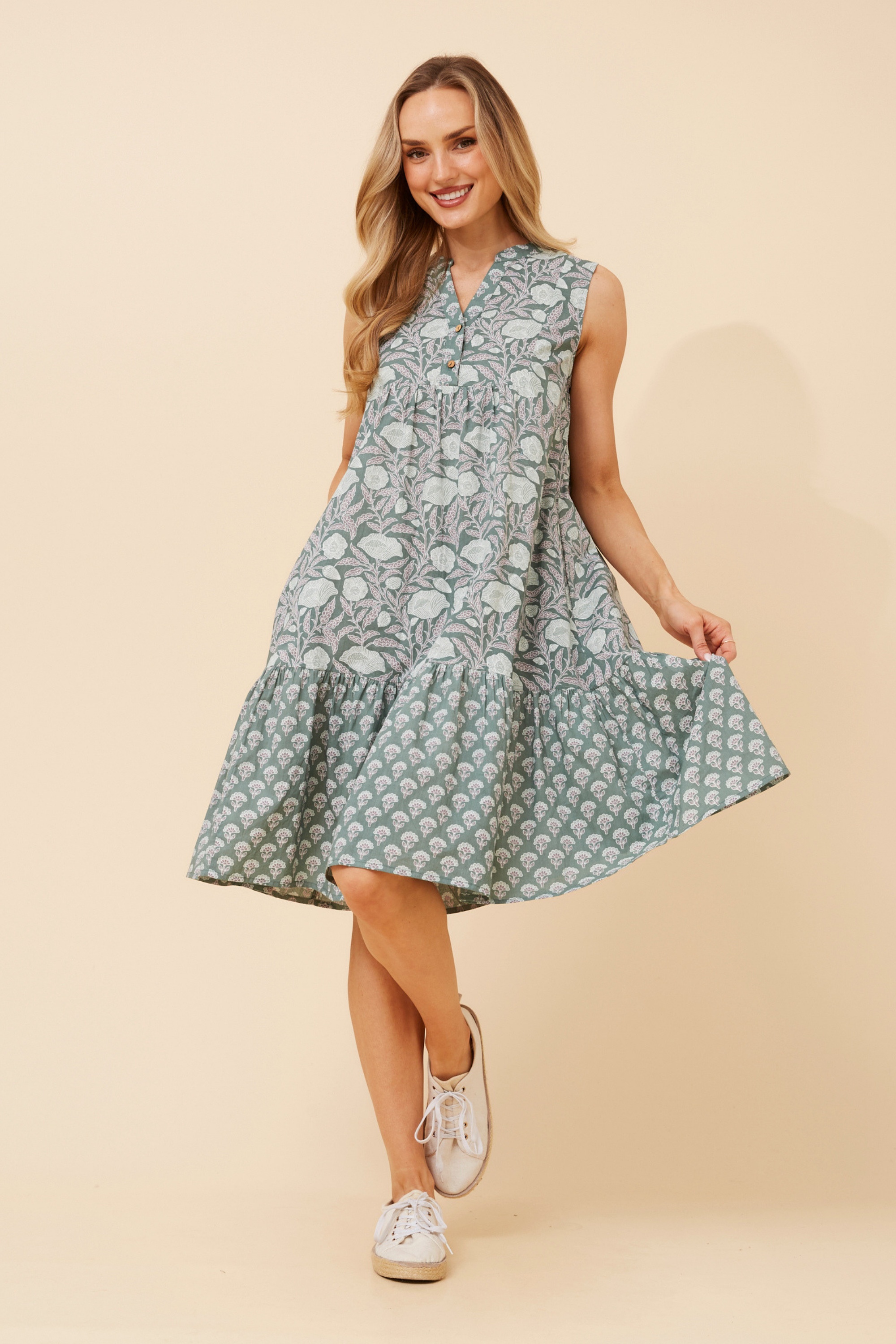AILEEN FLORAL MIDI DRESS