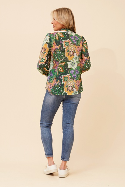 AILSA ABSTRACT PRINT SHIRT