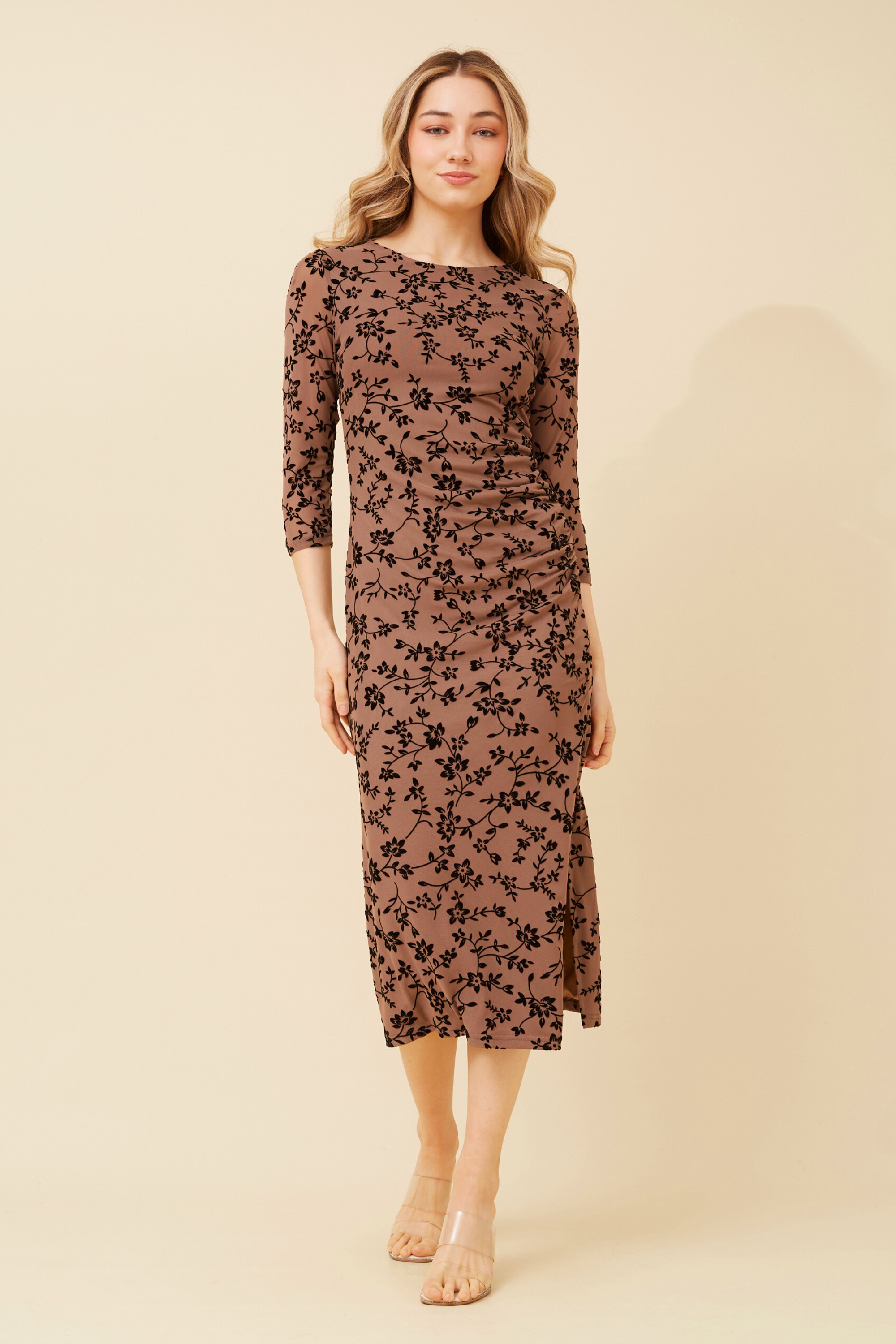 AINSLEY FLORAL MIDI DRESS