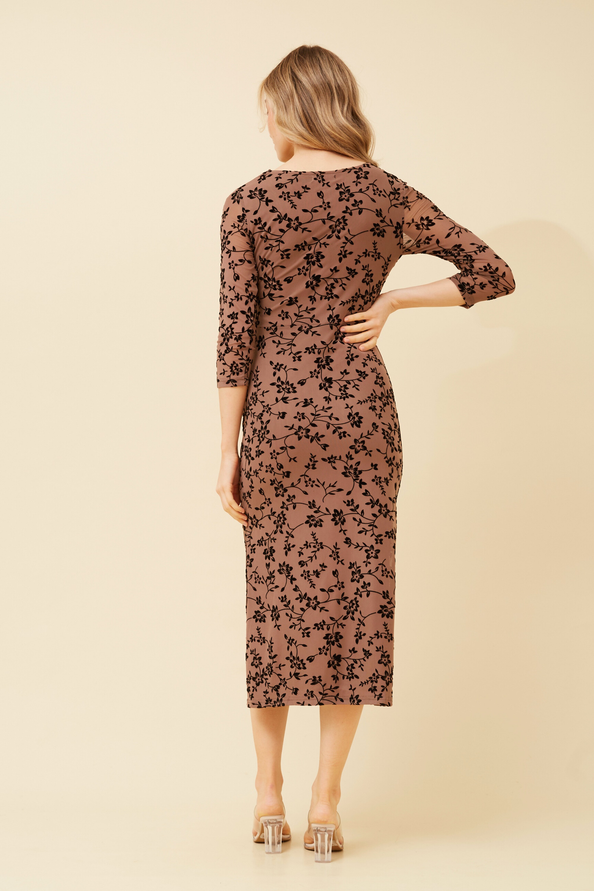 AINSLEY FLORAL MIDI DRESS