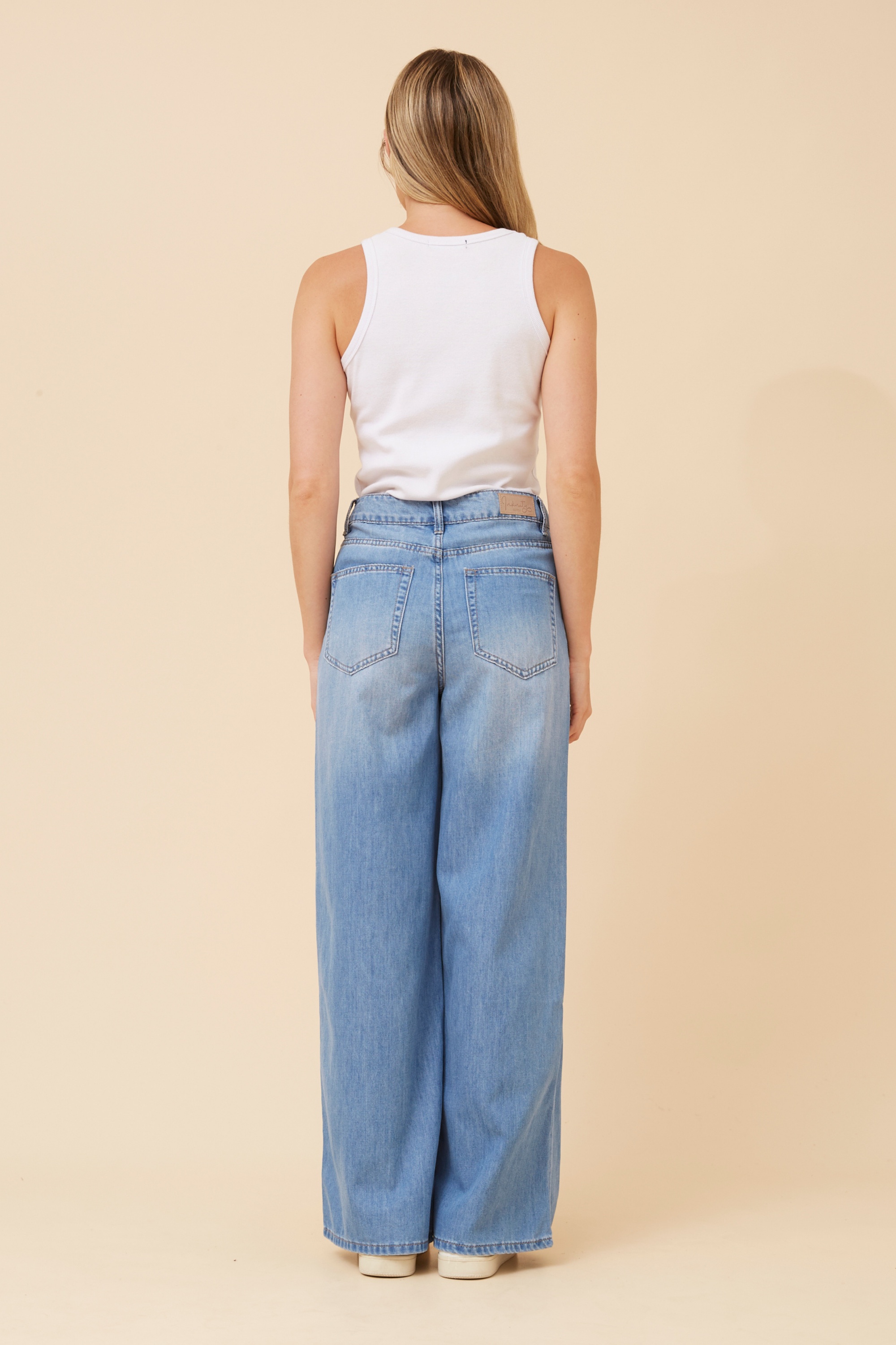 AIVANA WIDE LEG DENIM PANTS