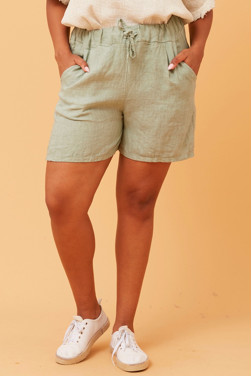 AKINA LINEN SHORTS AKINA LINEN SHORTS