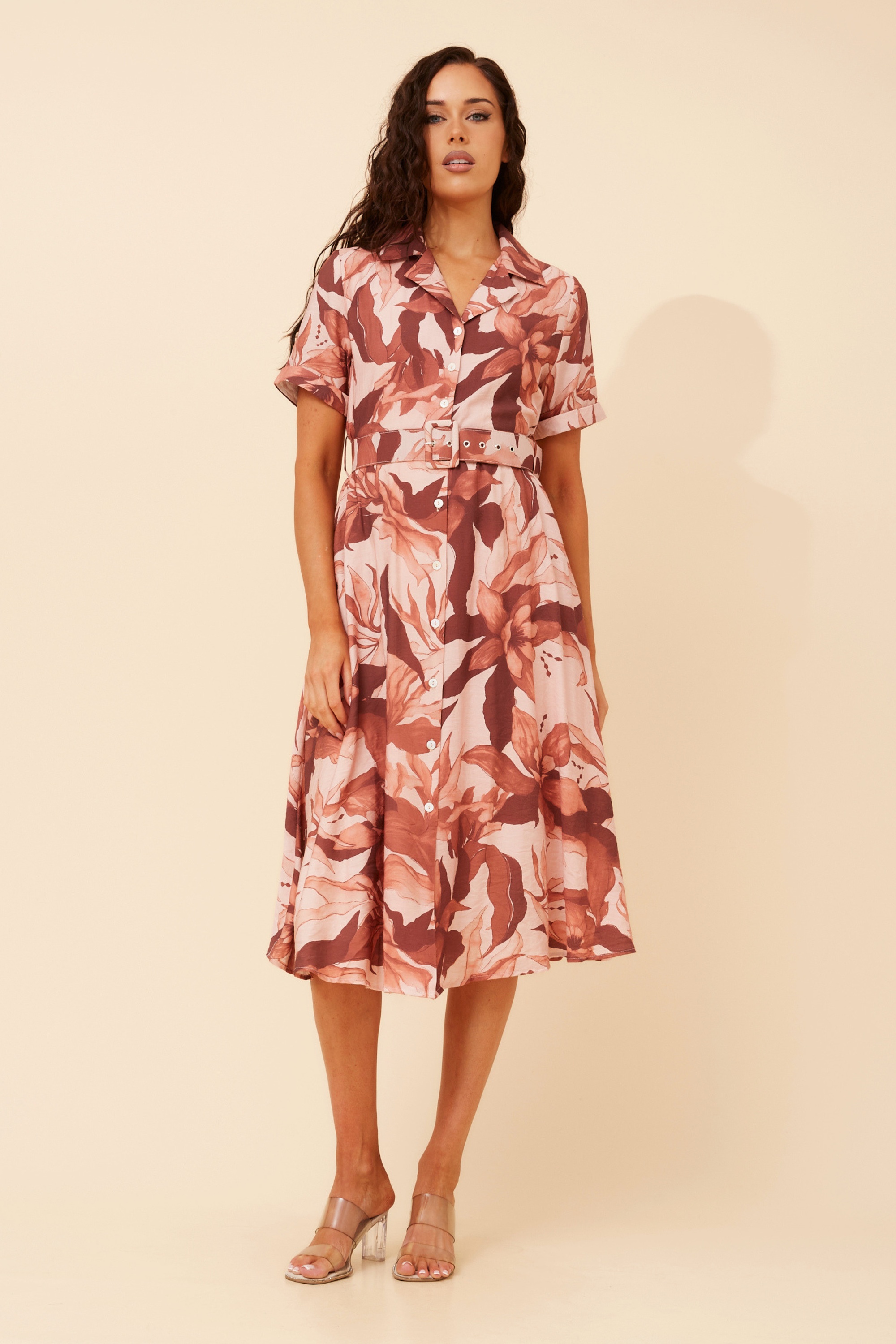 ALANIA FLORAL MIDI DRESS