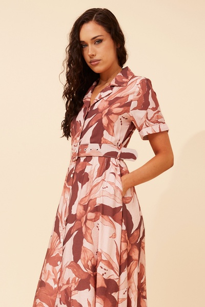 ALANIA FLORAL MIDI DRESS