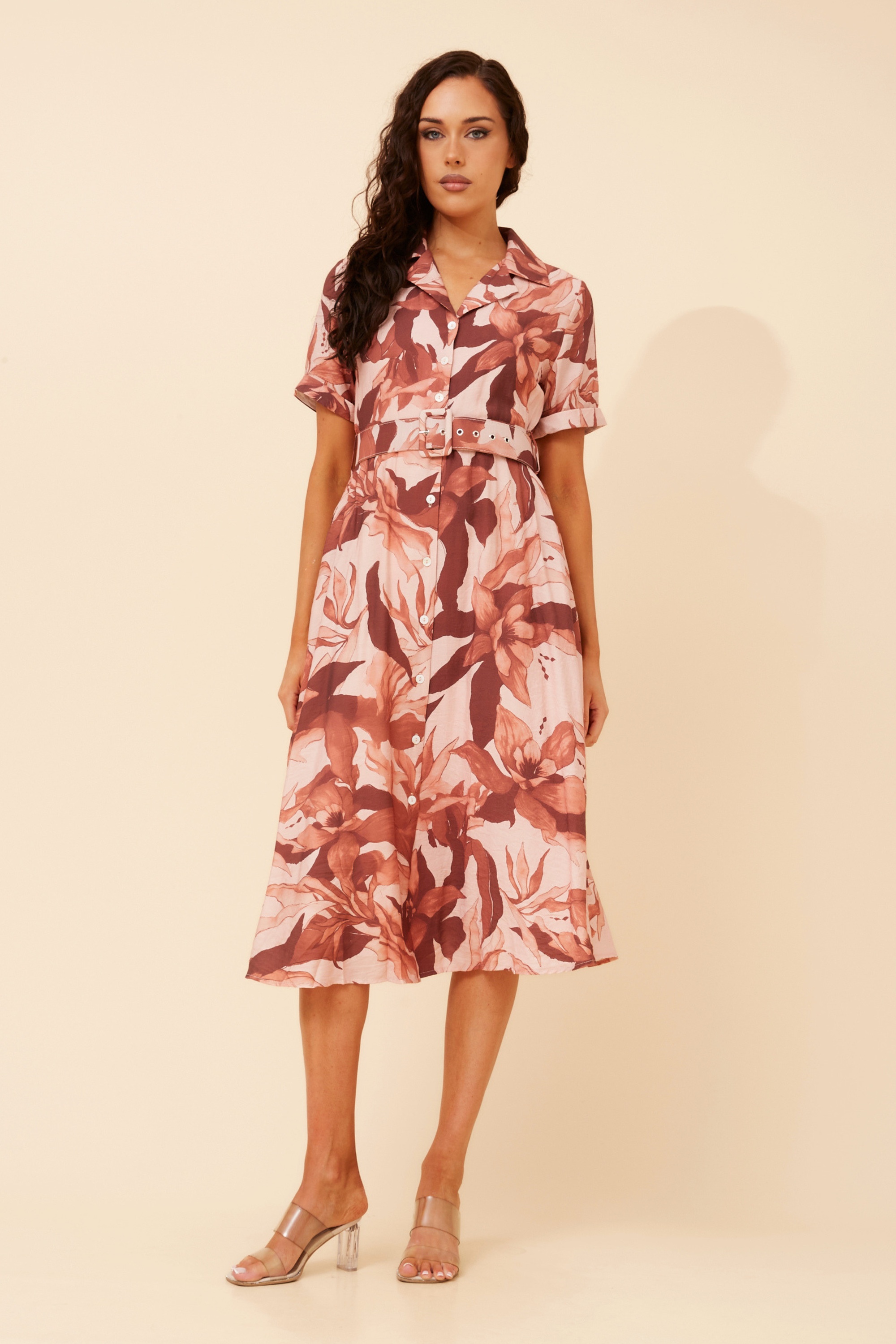 ALANIA FLORAL MIDI DRESS