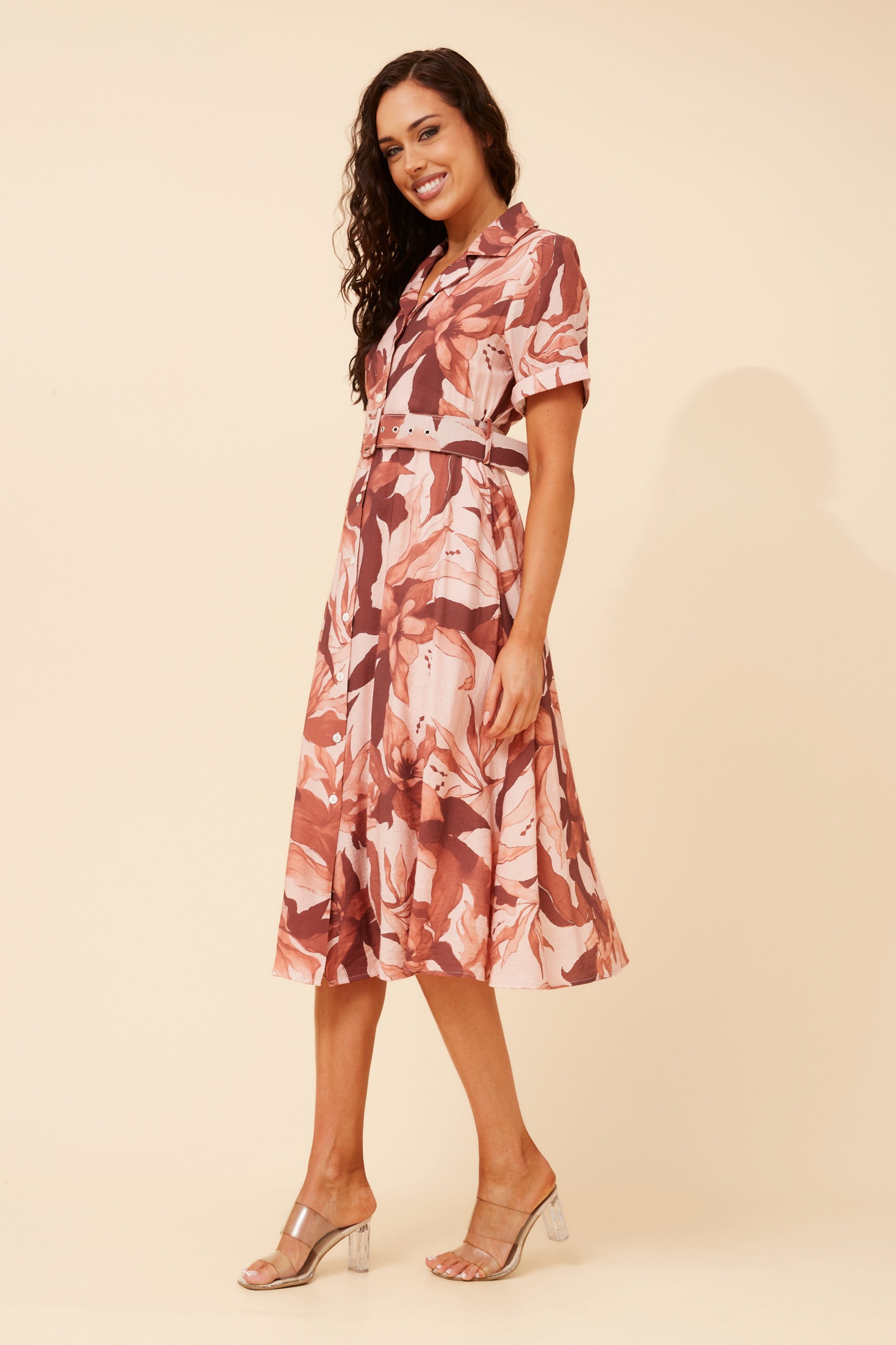 ALANIA FLORAL MIDI DRESS