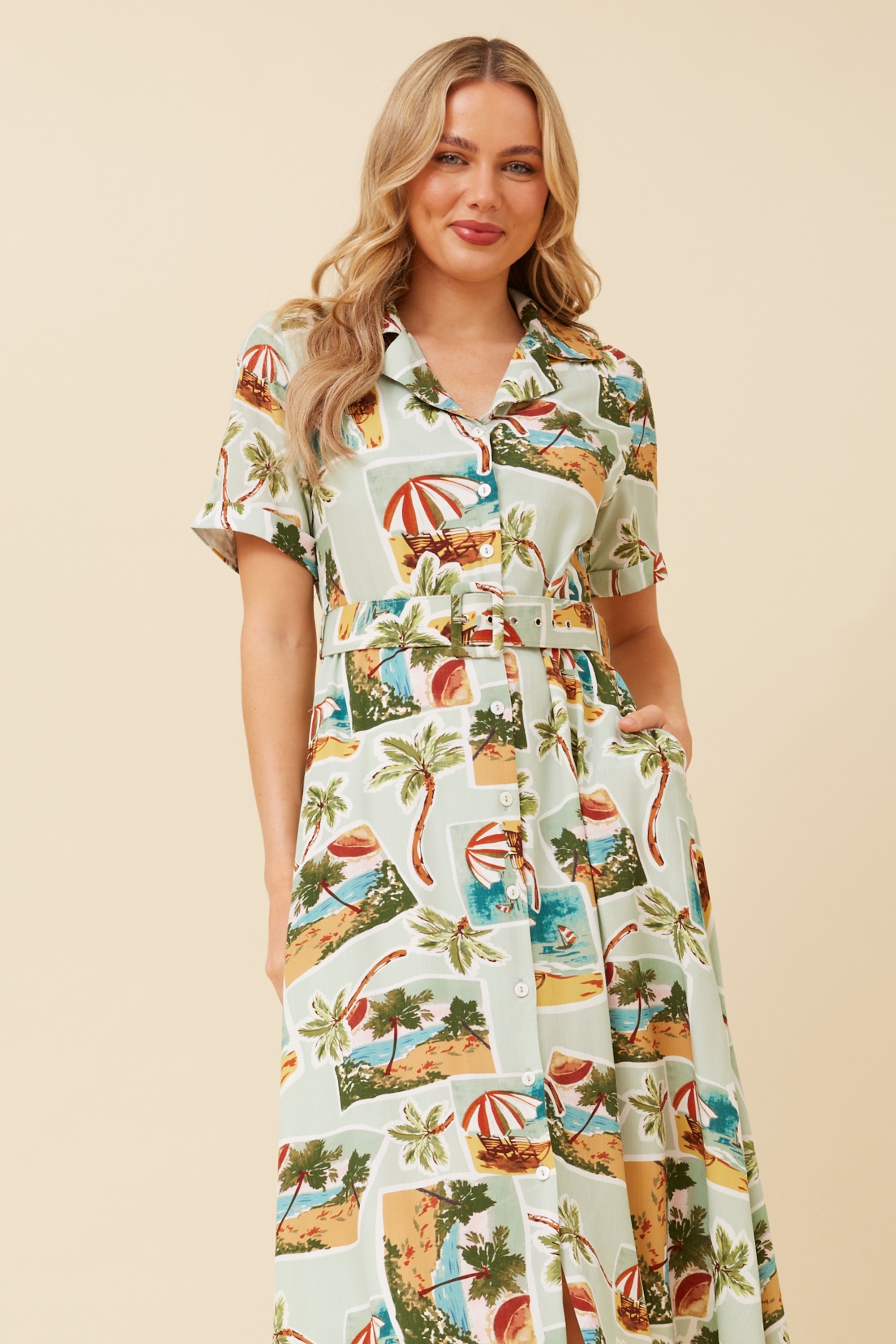 ALANIA MIDI SHIRT DRESS