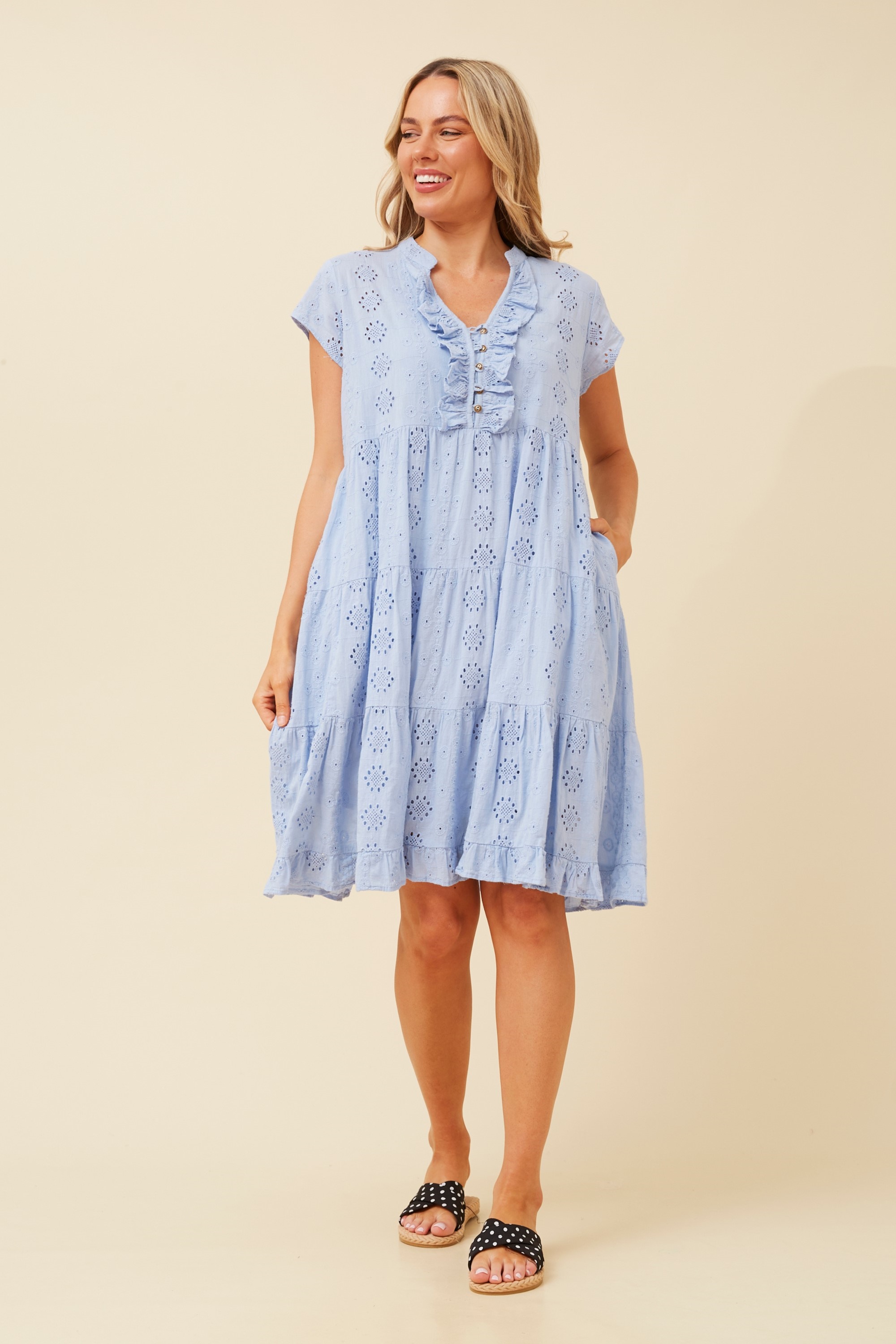 ALANIS BRODERIE ANGLAISE DRESS