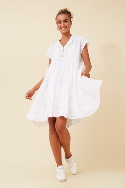 ALANIS BRODERIE ANGLAISE DRESS