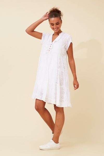 ALANIS BRODERIE ANGLAISE DRESS