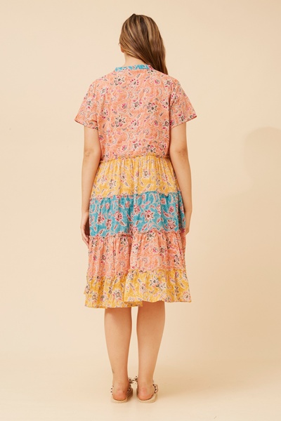 ALANIS FLORAL TIERED DRESS