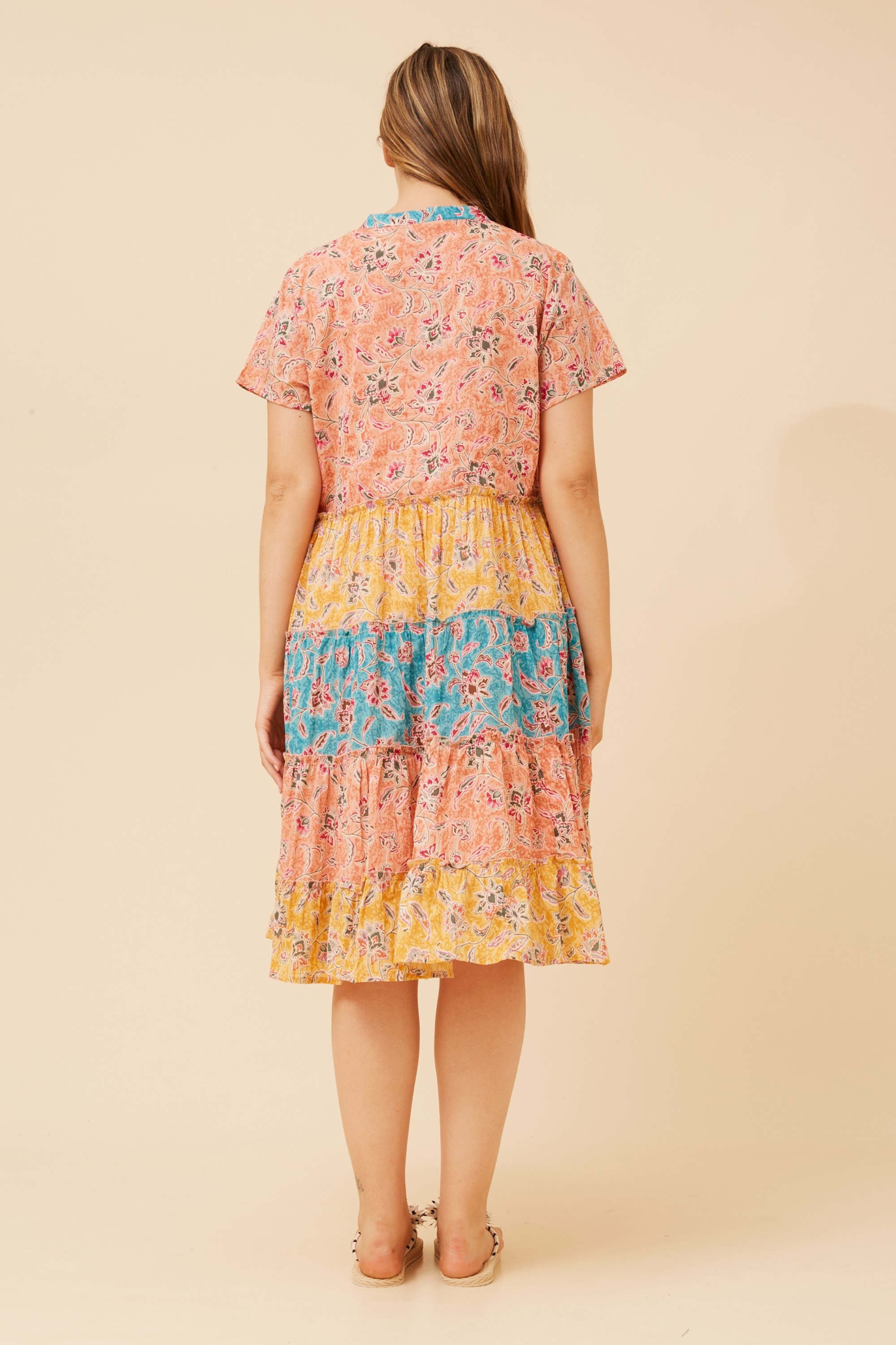 ALANIS FLORAL TIERED DRESS