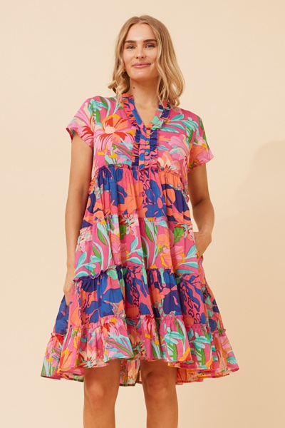 ALANIS PRINTED TIERED DRESS